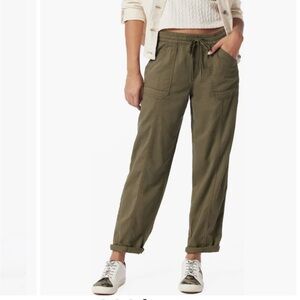 Sadie Drapey Twill Drawstring Pants Army Green Cargo Style Supplies by Union Bay